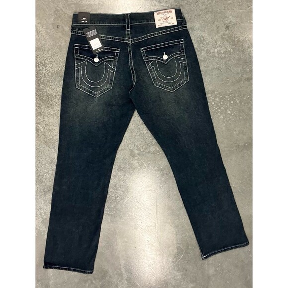 True Teligion Big T Flap Rick Straight Jeans NWT